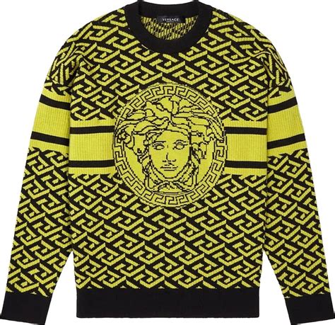 versace pinapple shirt|Versace Medusa Monogram Crewneck 'Pineapple/Black' .